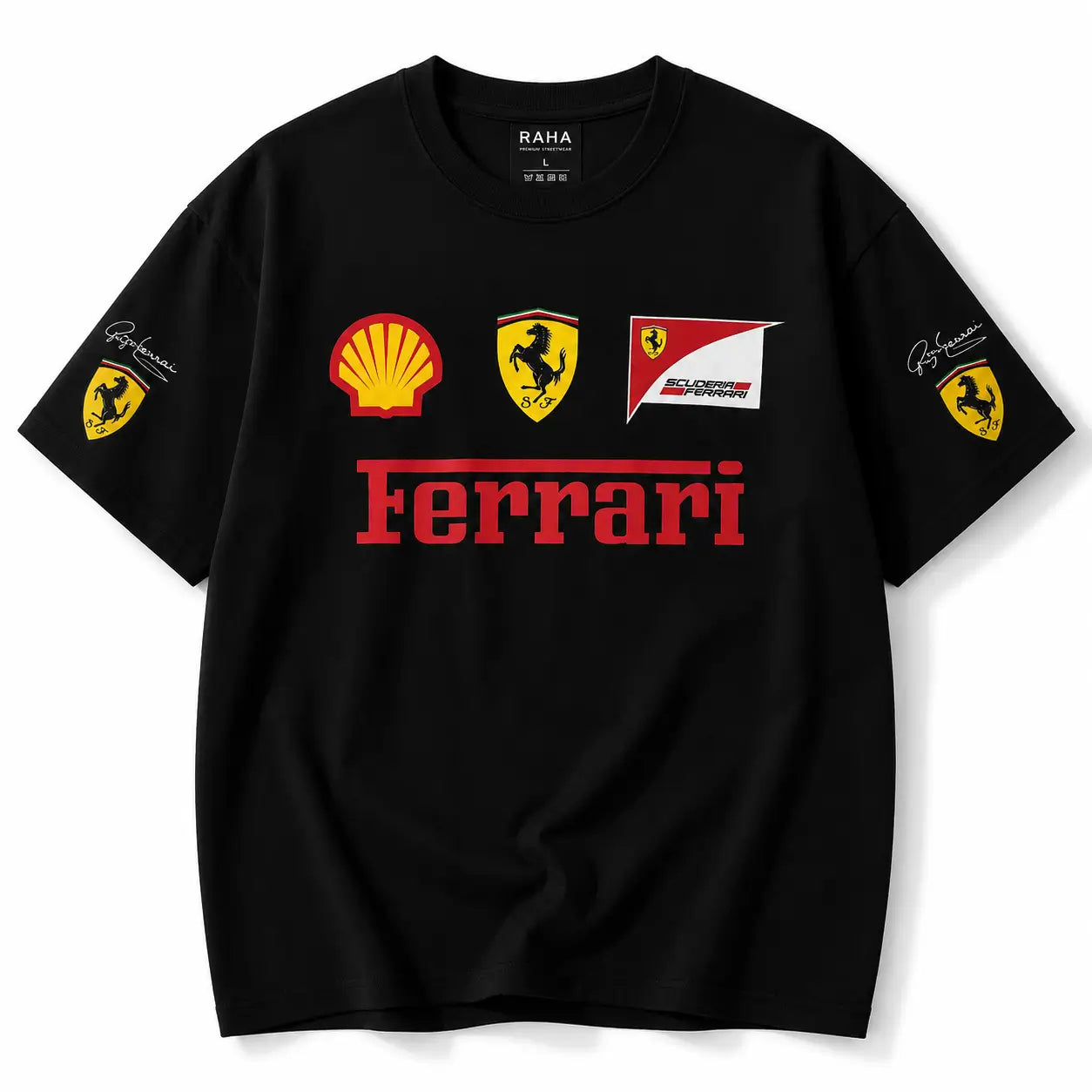 RAHA - Ferrari Printed T-Shirt